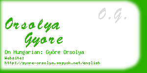 orsolya gyore business card